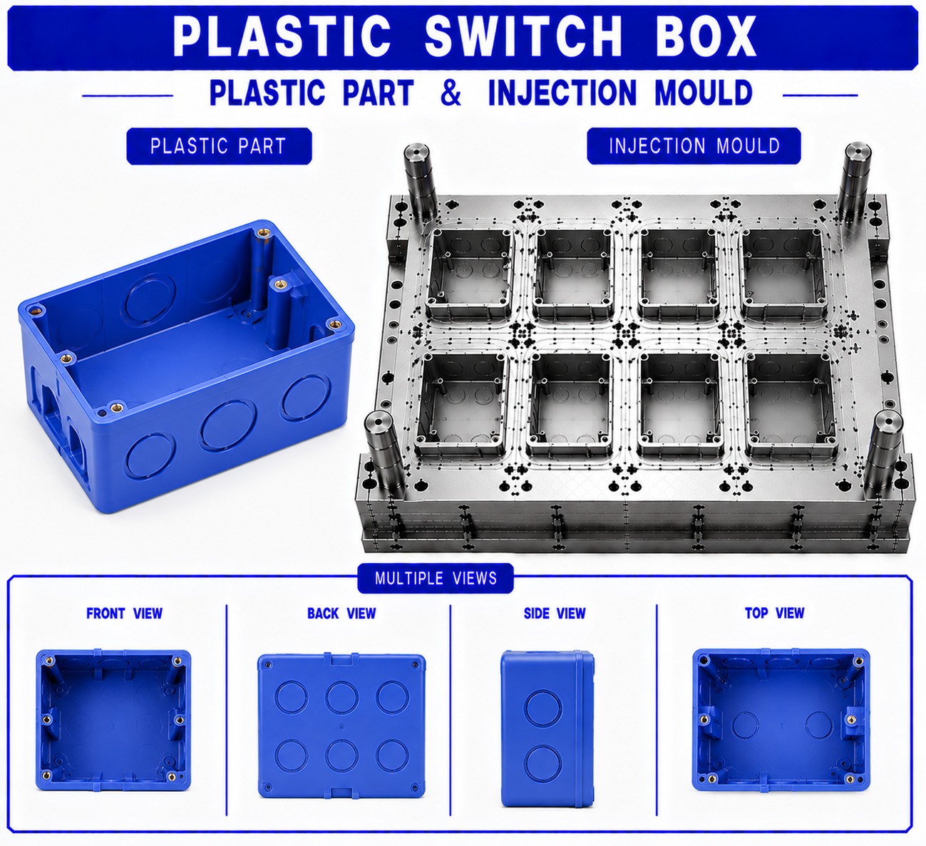 Plastic Switch Box Mould and Moulding Service